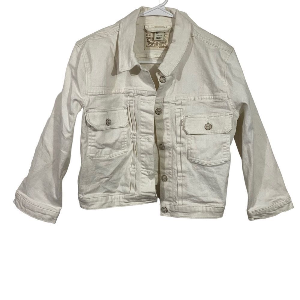 Levi's White Denim Jean Jacket